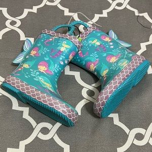 Waterproof Lined Rain Boots - Cute Mermaid Print!!😍